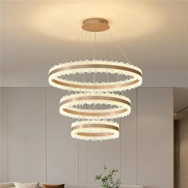 [佳丽芯居]轻奢客厅吊灯酒店简约大气北欧别墅餐厅大厅家用圆形