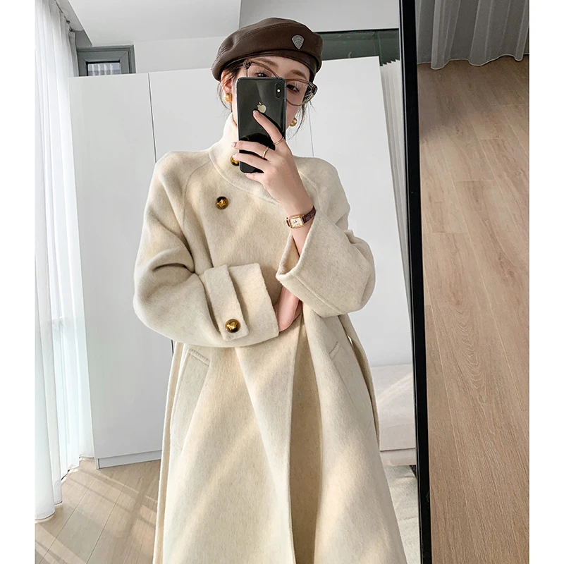 懂点双面羊毛呢大衣女2025年秋冬新款时尚高端系列双面羊绒外套