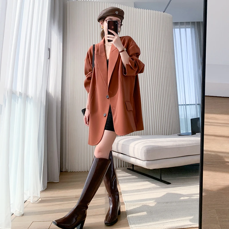 懂点西装外套女@原创设计2025春装新款时尚气质宽松显瘦上衣