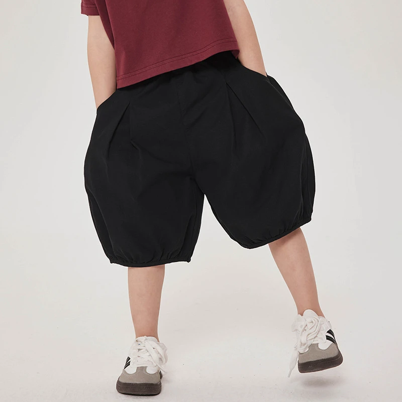 男童短裤外穿夏季儿童薄款中裤中小童宽松灯笼裤