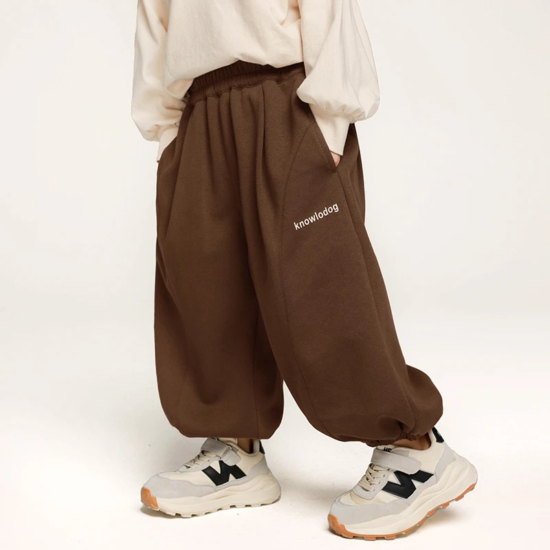 春秋男童运动裤秋装儿童宽松收口休闲裤中小童秋季秋冬裤子