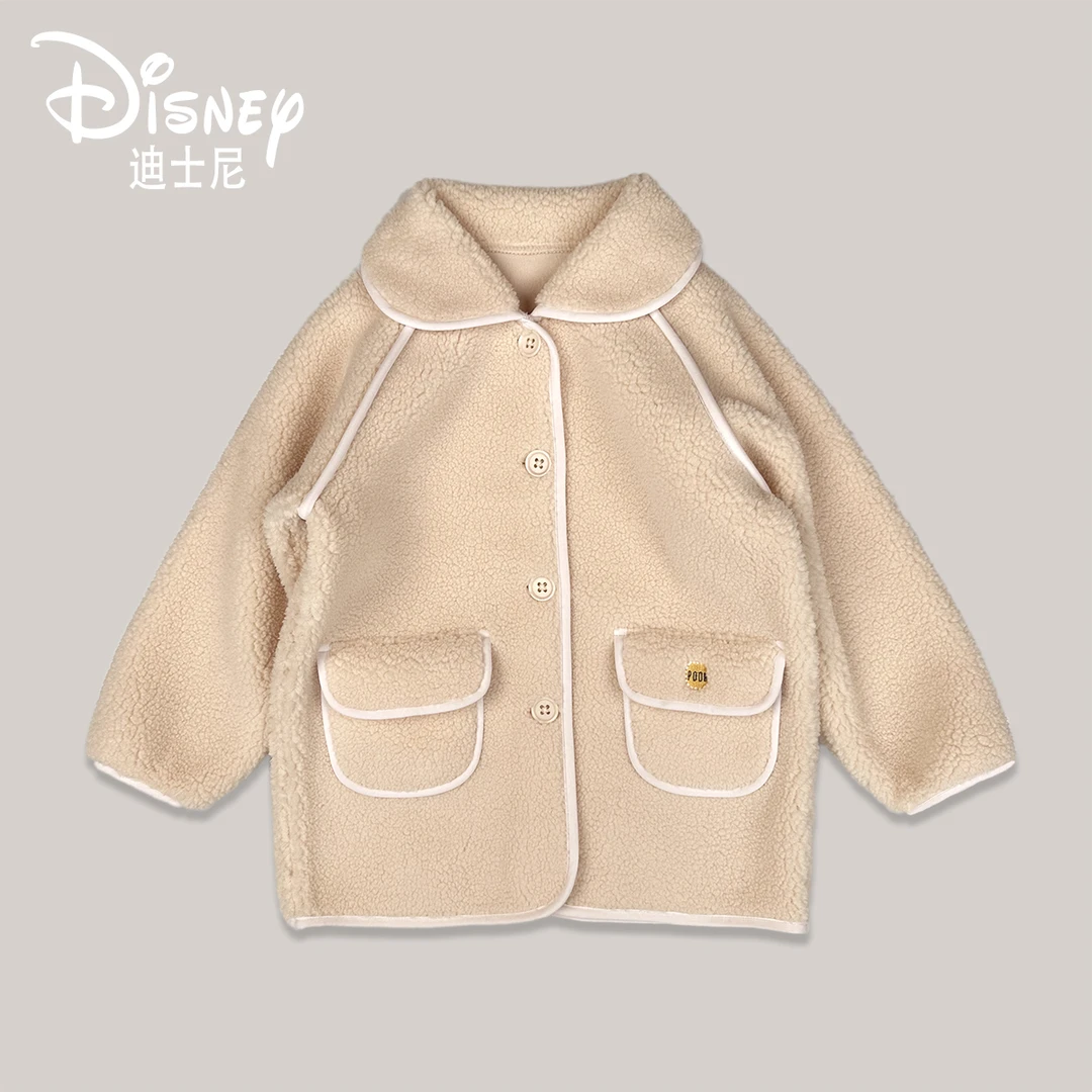 Disney/迪士尼春秋百搭可爱儿童羊羔毛外套XHE3SJ774