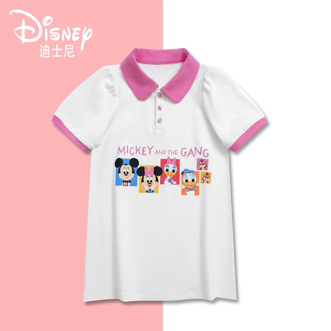 Disney/迪士尼夏季百搭儿童女可爱卡通连衣裙XHE2ZQ102