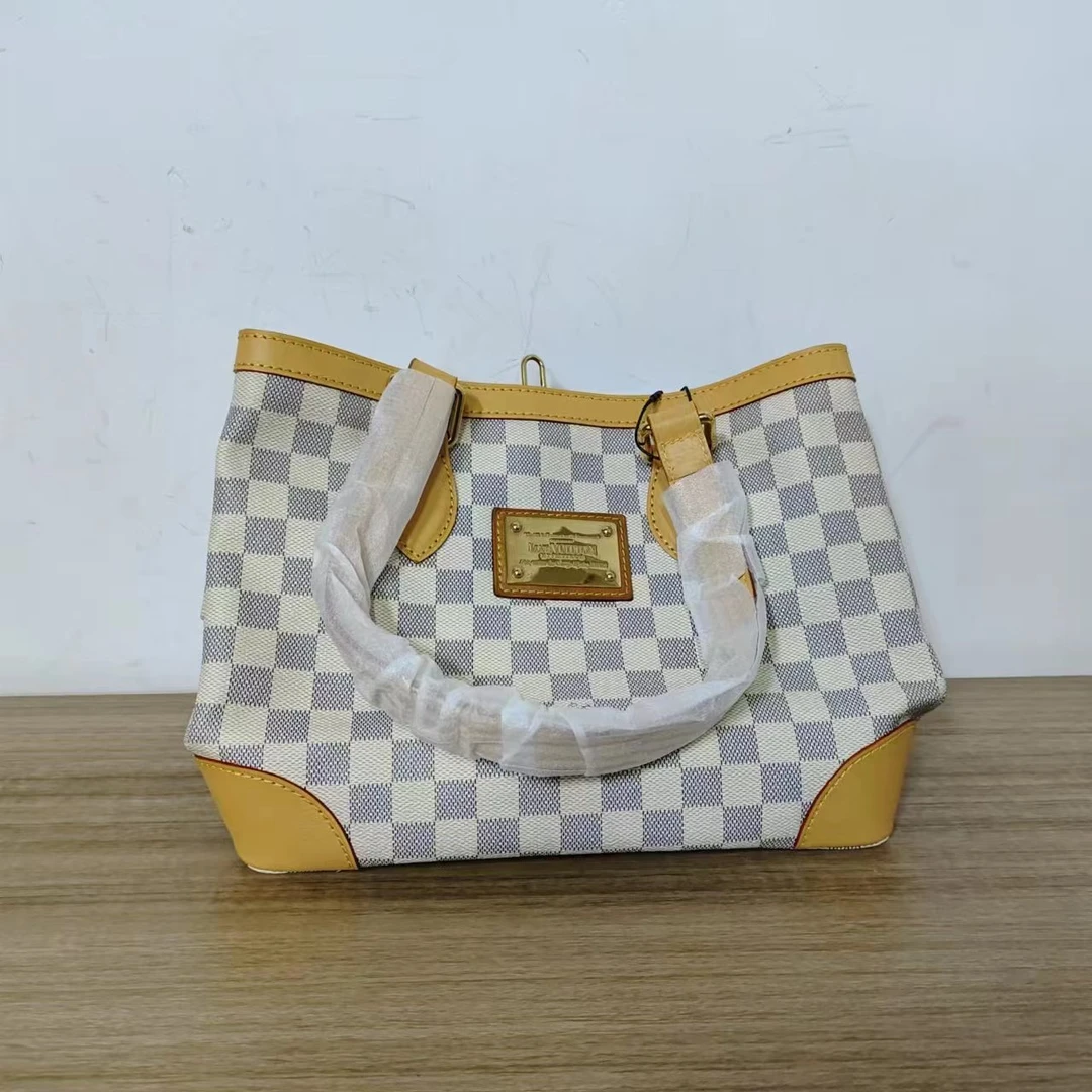 95新   【桔夕天歌】LV 中古hampstead 换配皮托特包/TS001174