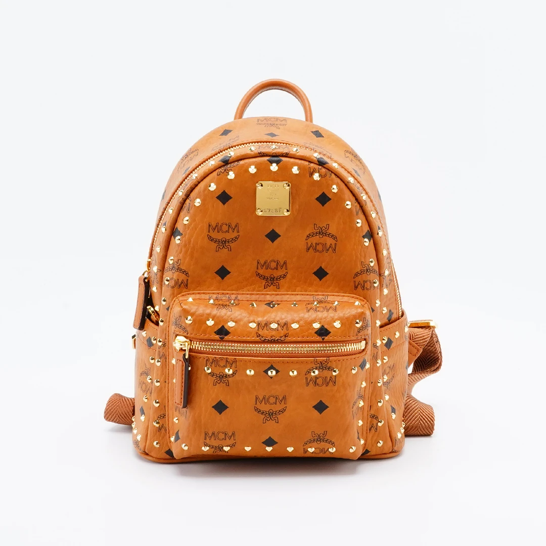 95新  【桔夕MCM专属】 MCM  双肩包小号铆钉新款/BG23007625