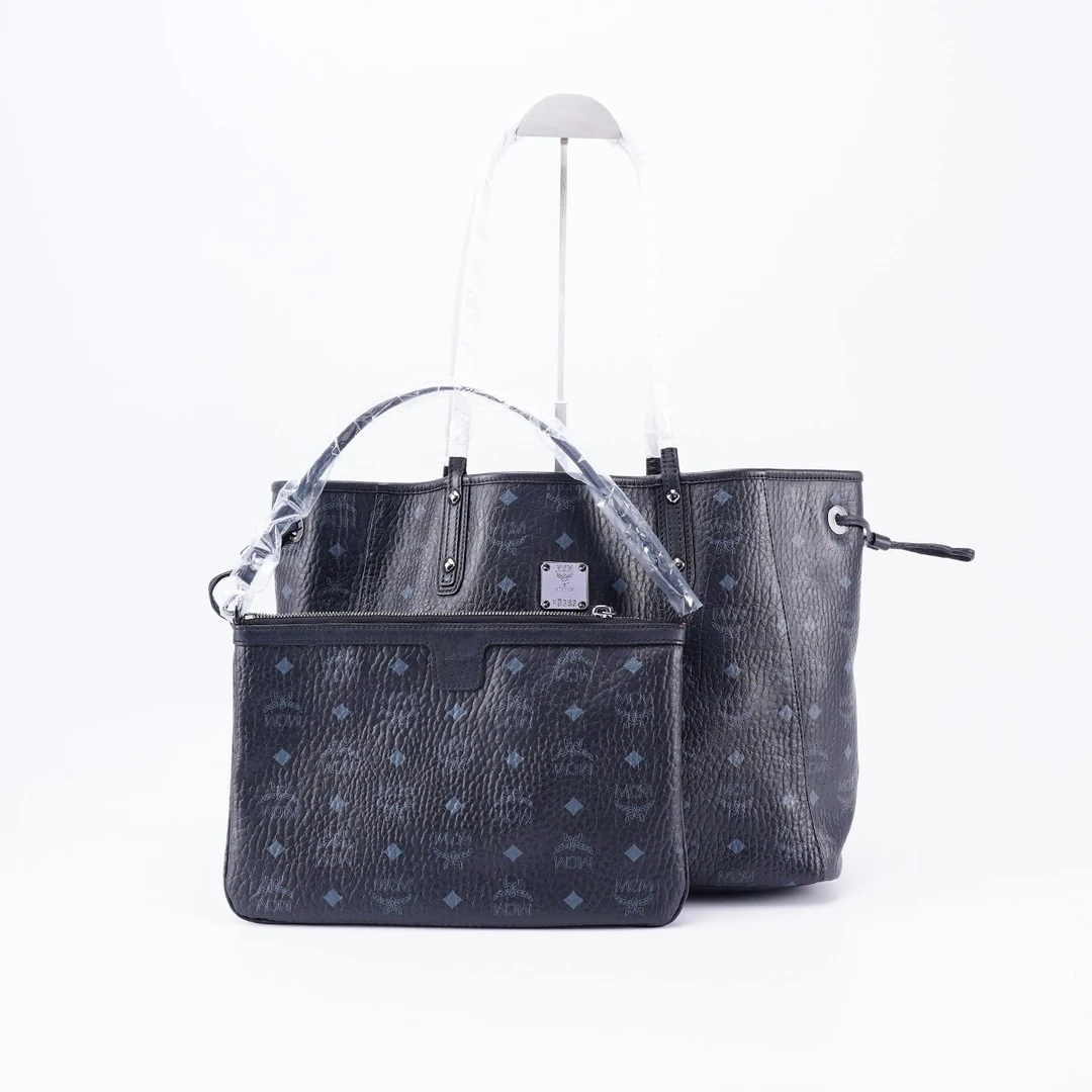 95新 MCM 桔夕奢侈品精选/托特子母包新款黑色/BG22005879