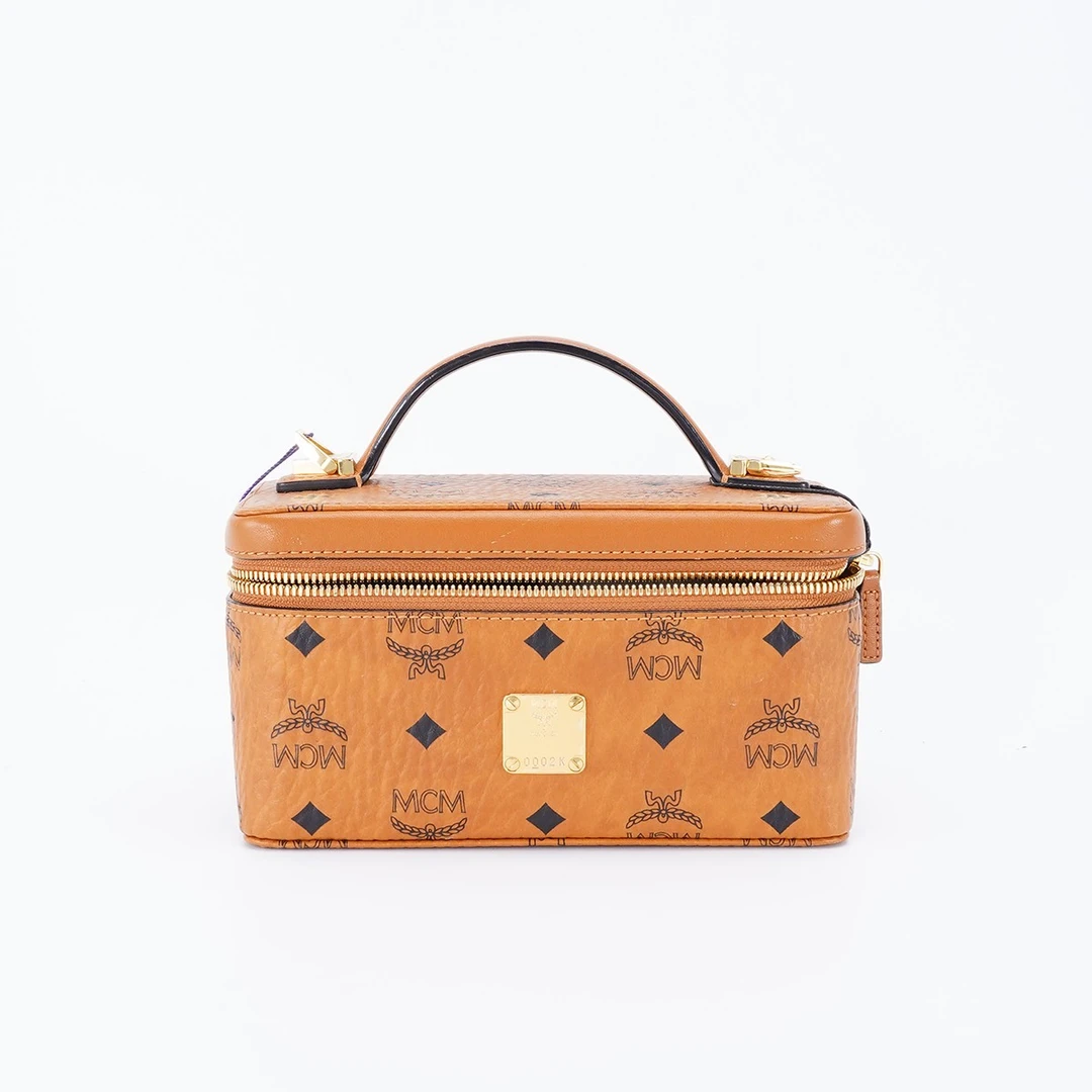 95新  MCM盒子包干邑色/BG22006908