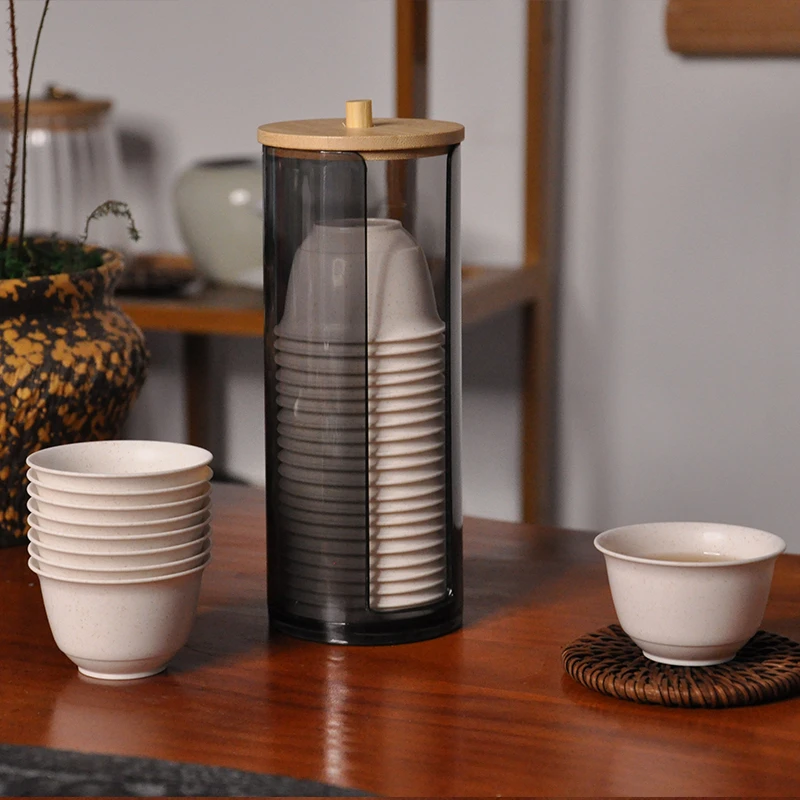 一次性茶杯功夫茶具小号中式高档耐高温商用创意会客办公室家用