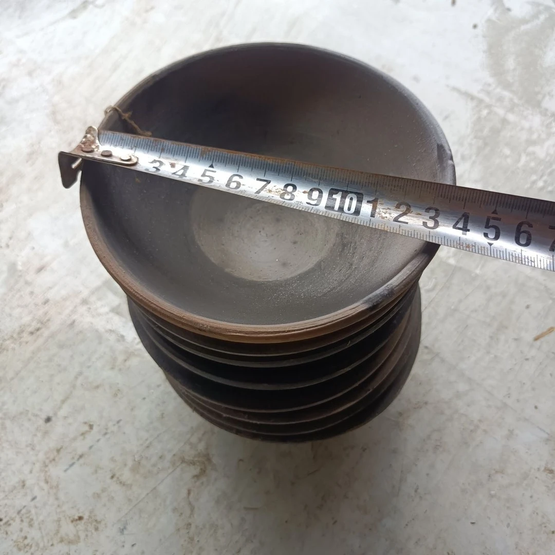 手工制作,柴窑烧制,黑瓦碗!蒸菜扣碗,9个一单