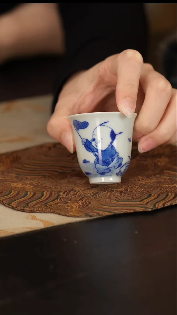 【闪购商品】杯看山柴窑        童子