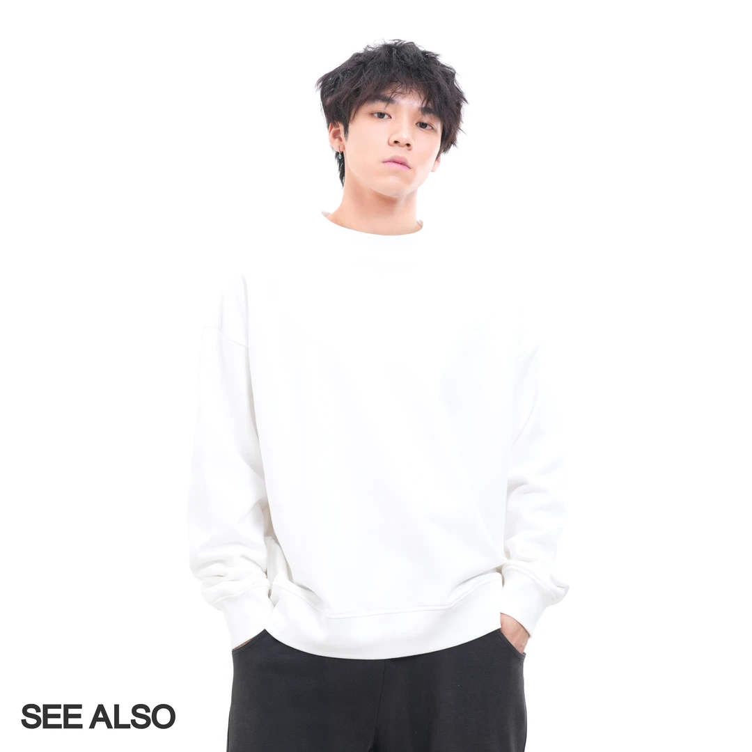 SEE ALSO 阿苏特染内部限定logo卫衣水洗做旧情侣阔版LD4282