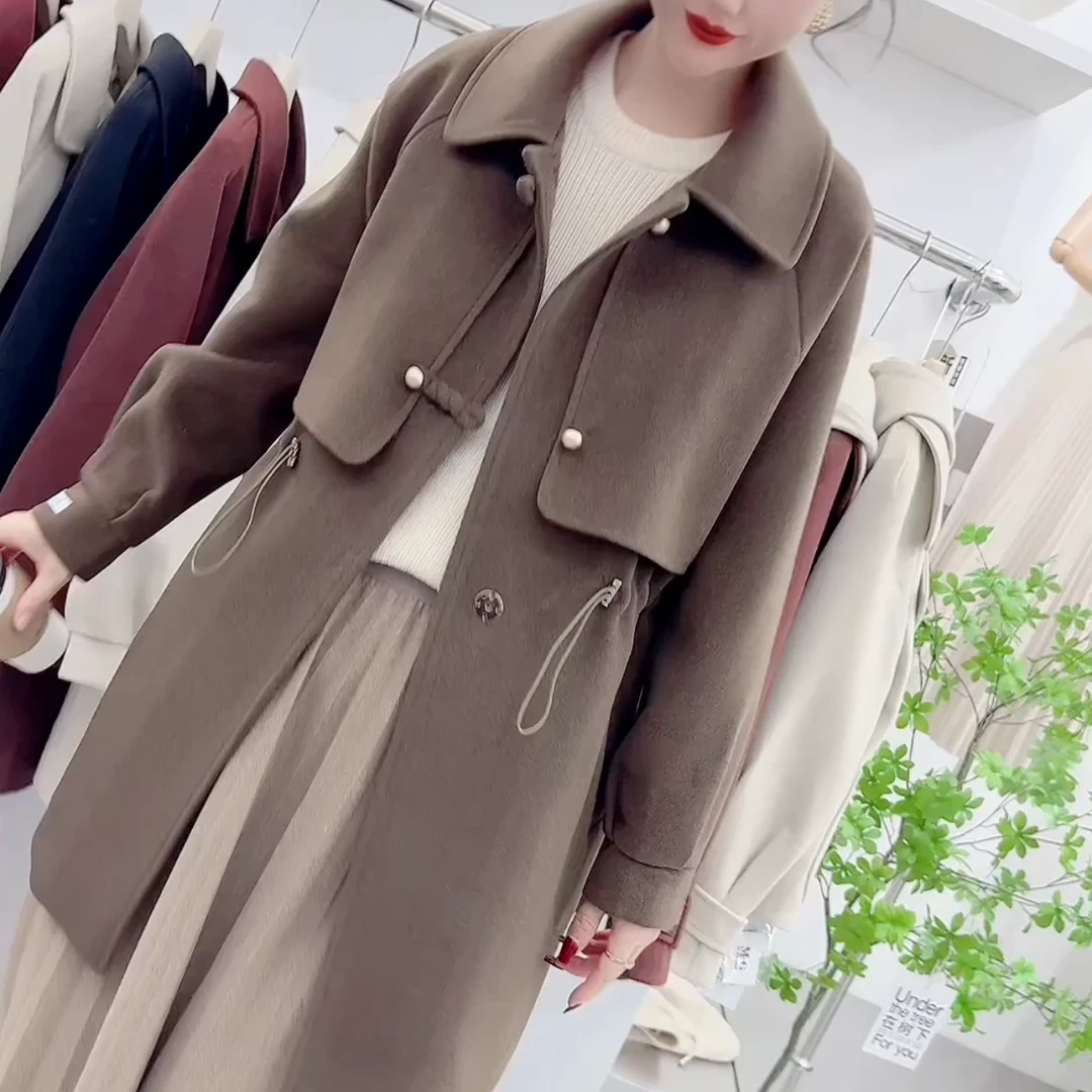 【苏苏精选】8803大衣 新款时尚百搭高级感大衣