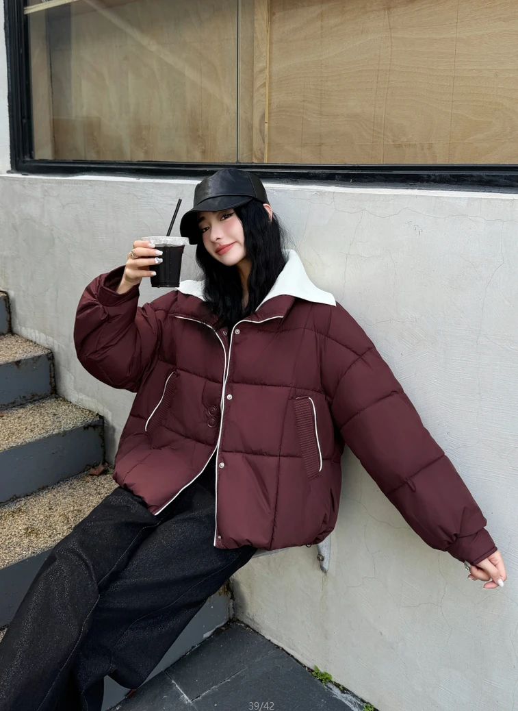 【苏苏精选】8929新款时尚百搭休闲棉衣