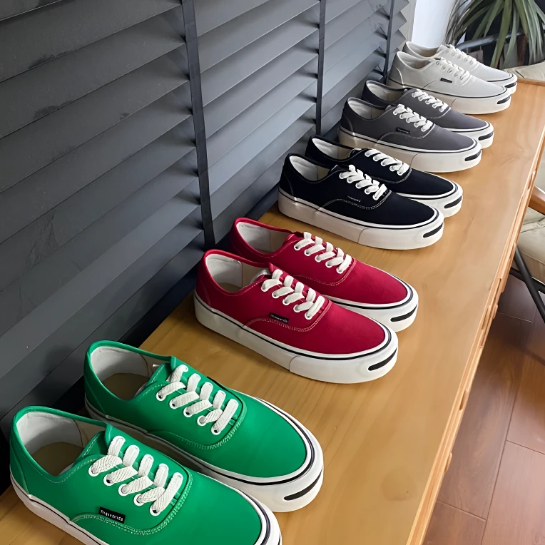 Thawanda男女同款新品Th-11简约高密度帆布纯色百搭硫化休闲板鞋