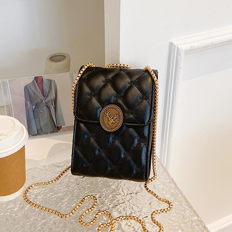 【宠粉专属】新款2024款爆款包包女百搭菱格链条包斜挎手机包6601XH