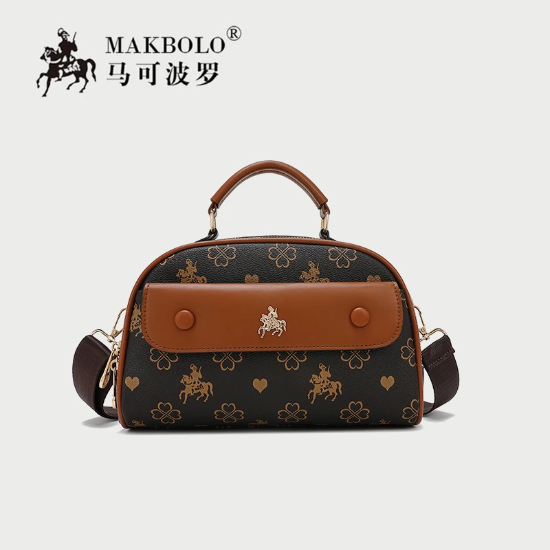 复古女士小众设计简约手提斜挎包新款休闲时尚潮流百搭单肩包8001