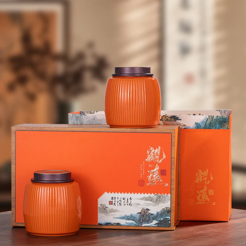 2025年茉莉花茶新茶浓香型茉莉耐泡型花草茶陶瓷罐装礼盒装