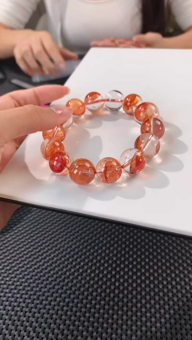 【闪购商品】水晶手串未镶嵌天然红胶花手串  SG35