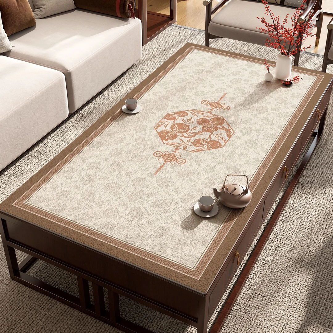 新中式茶几垫桌布客厅防水防油免洗餐桌垫隔热垫台布桌面保护垫子