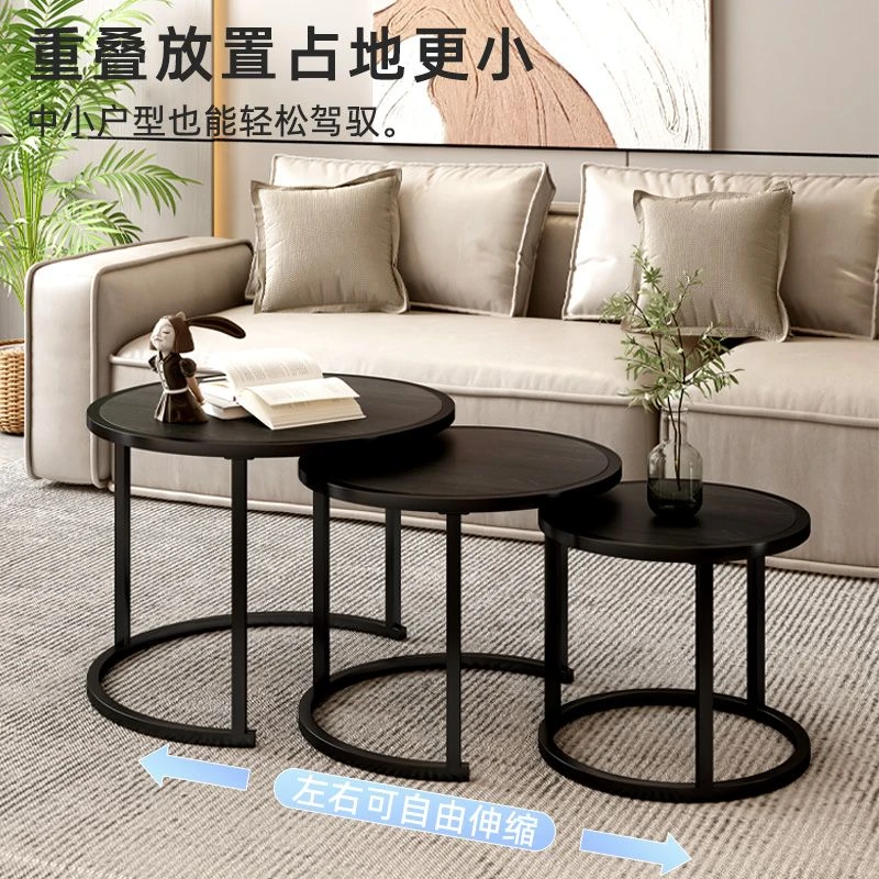 茶几简约现代小户型网红轻奢茶几小尺寸卧室小圆桌子客厅家用边几