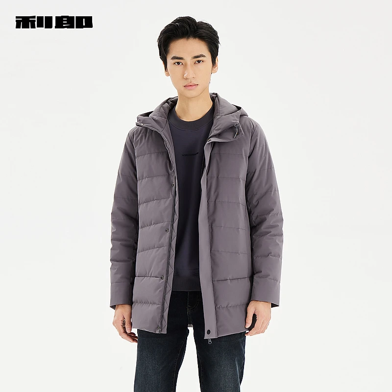 【商场同款】利郎官方羽绒服冬中长款连帽保暖外套23DBR3012Y/1Y