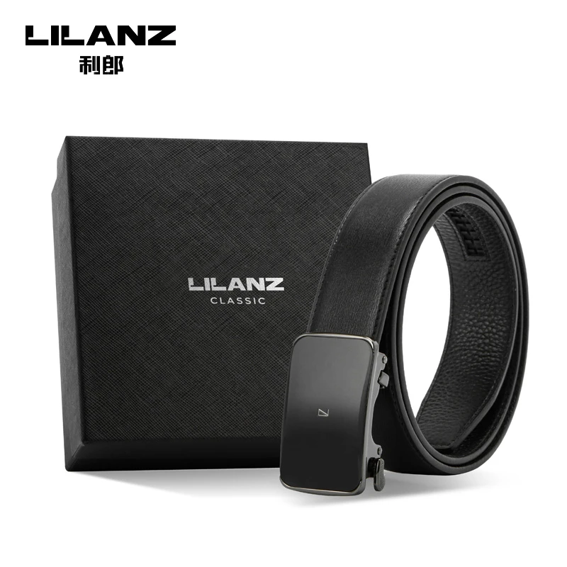 【头层牛皮】利郎皮带男士真皮腰带2023新款商务休闲款自动扣皮带