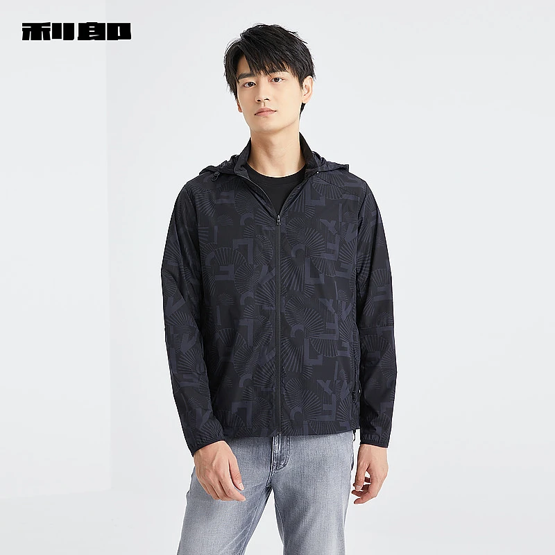 【商场同款】利郎 连帽夹克男士2024春夏轻薄休闲外套24XKF0022A/1A