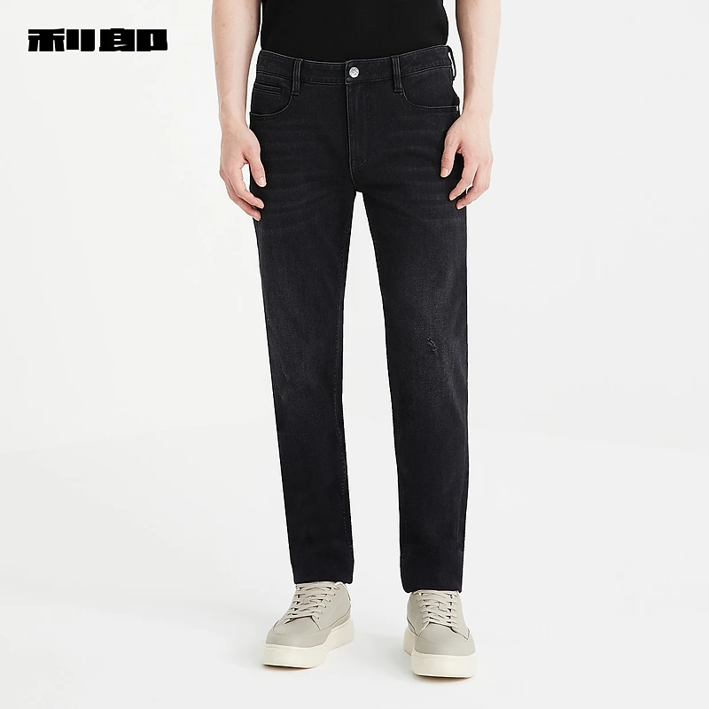 【商场同款】利郎官方 牛仔裤男士2024冬季新款裤子男24DNZ97701