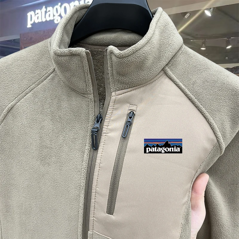 Patagonia巴塔哥尼亚户外抓绒加厚保暖半高立领外套男