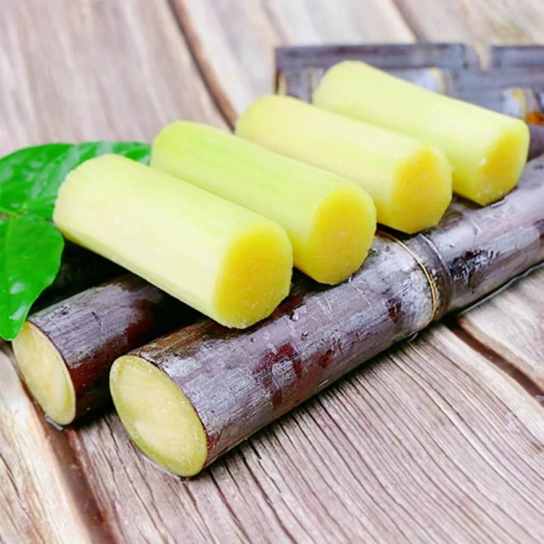 广西黑皮甘蔗新鲜多汁香甜可口现砍现发