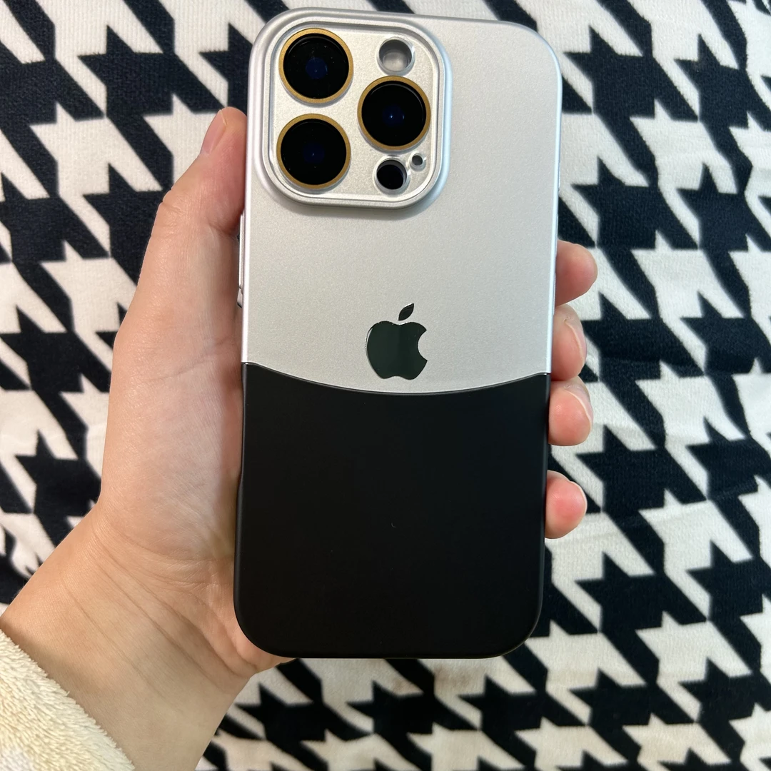 苹果16/15/14手机壳iphone12/13promax撞色拼接高级感保护套超薄