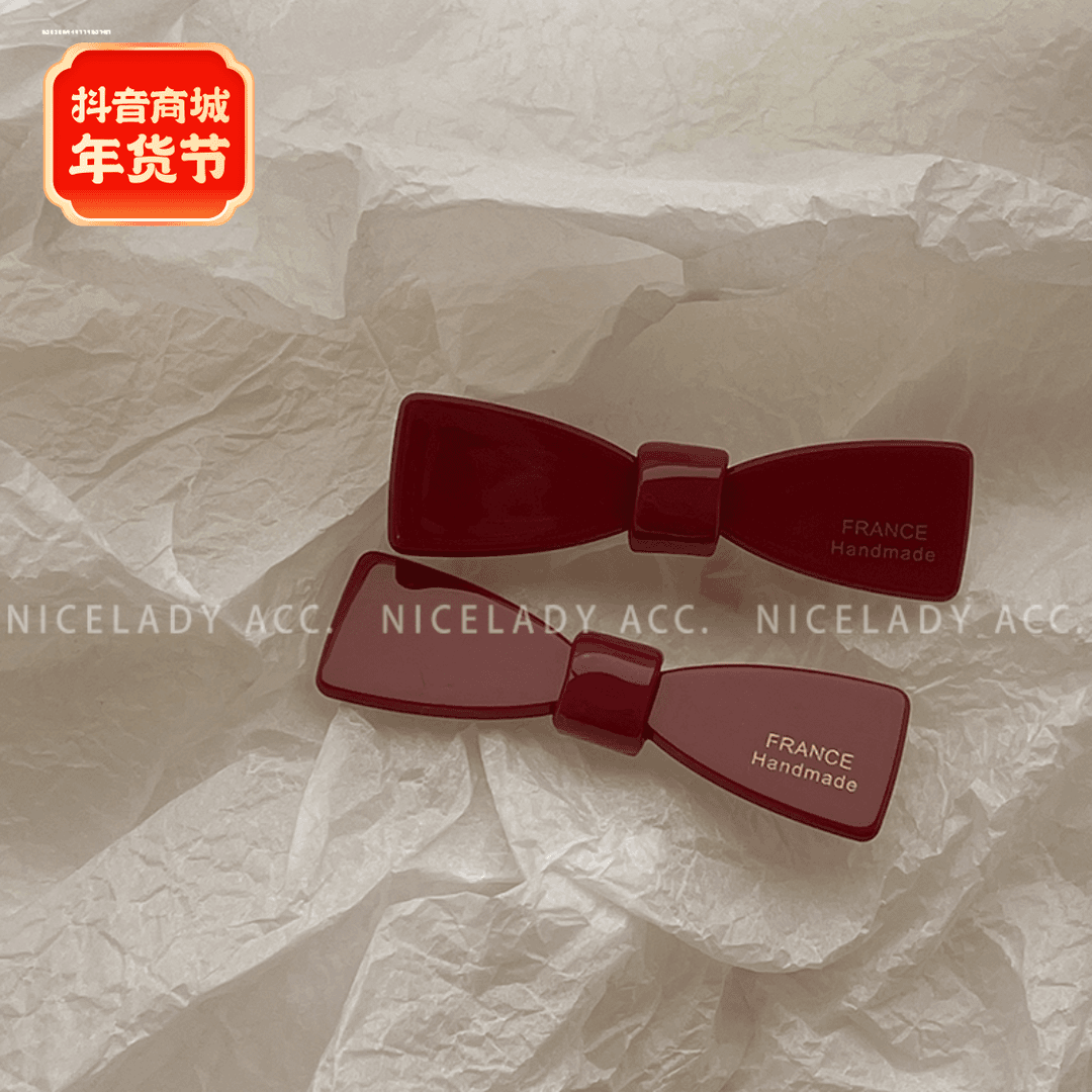 简约发卡发饰金标字母发夹碎发夹质感头饰时尚新款气质少女百搭