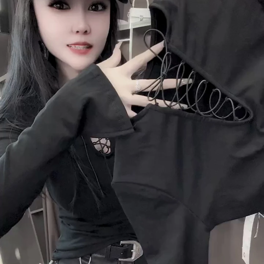 气质细绳纯欲风打底衫【好物推荐】