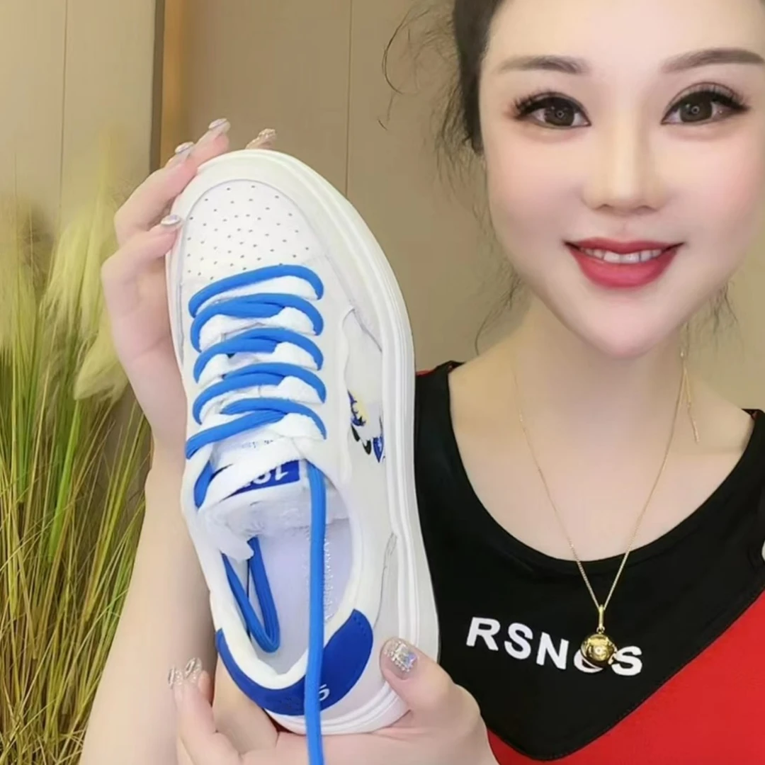 各种脚型都适合！  走路不累 穿脱方便 吴919C-11#双色鞋带休闲鞋