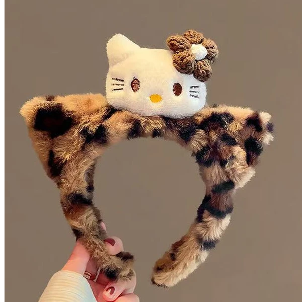 大金家定制主播同款KT时尚百搭豹纹发箍