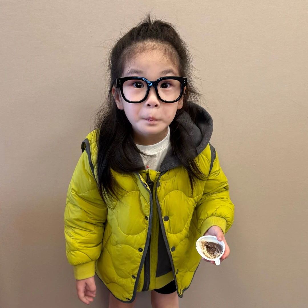 大金定制儿童秋冬新款风清新果绿色鸭绒一衣三穿多功能保暖羽绒服