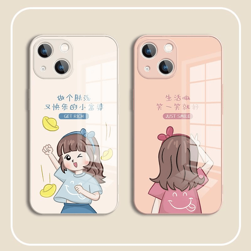 小富婆适用苹果15网红手机壳iPhone14卡通13promax少女12mini套xs