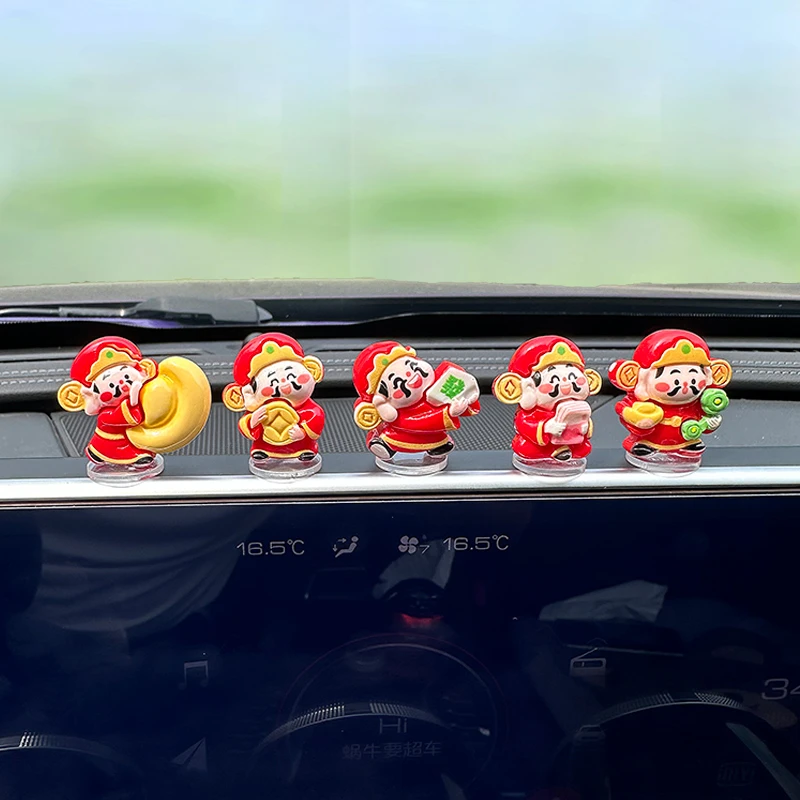 2025最新款爆款财神爷汽车摆件网红中控台屏幕趴趴车载车内装饰品
