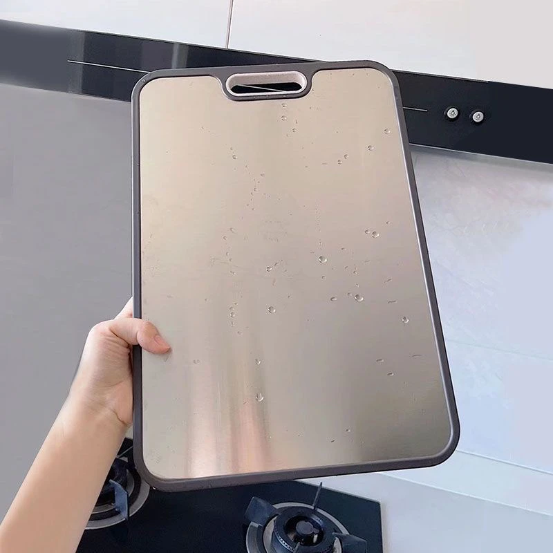 SUS304不锈钢菜板切菜板抗菌水果防霉双面厨房家用加厚案板砧板