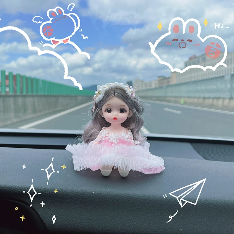 17厘米精致芭比娃娃玩具小公主关节可动钥匙扣生日礼物