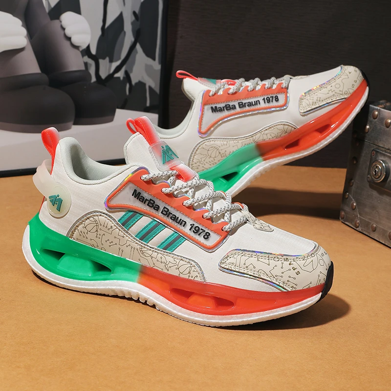 曼巴布朗专柜正品爆米花+减震!男女秋冬运动鞋时尚皮面 百搭2577