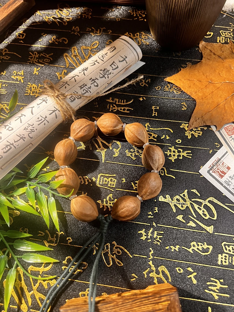 非金属木质手链 梅林铁核橄榄核22-28尺寸原皮三花