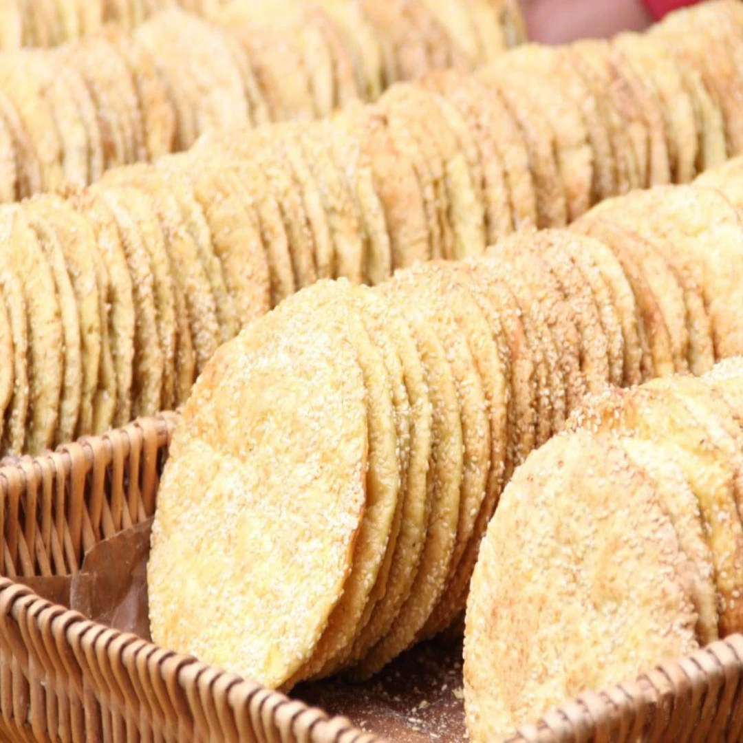 安康汉阴炕炕馍陕西特产芝麻饼子手工制作酥饼椒盐味咸味圆形方形
