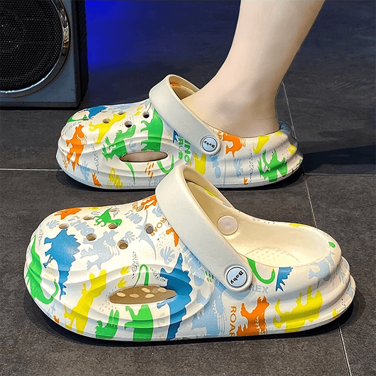 ABC 男童拖鞋洞洞鞋2024新款夏季儿童防滑防臭凉拖鞋软底外穿男孩