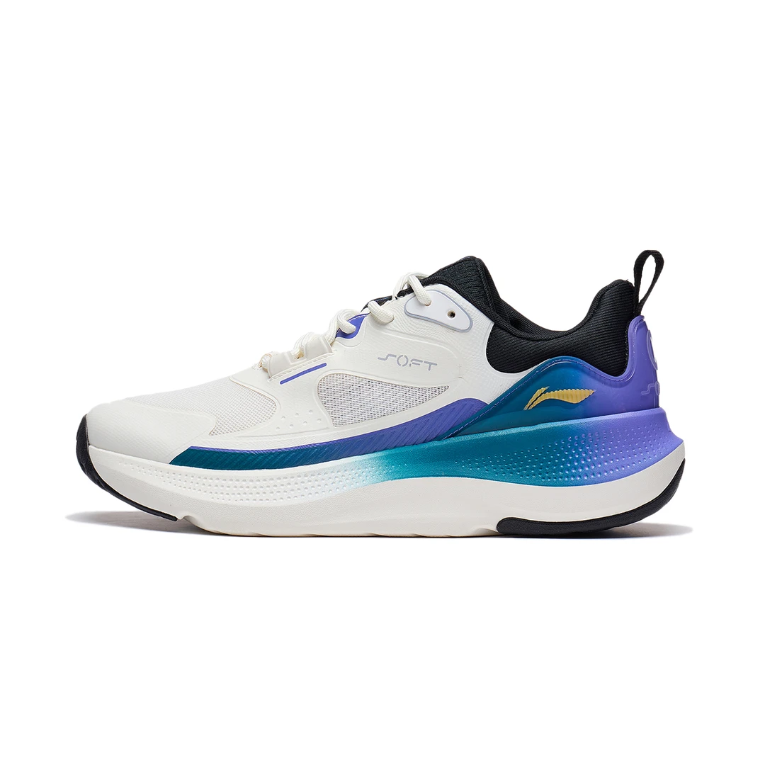 【断码清仓】李宁SOFTGO男子潮流时尚舒适缓震网面休闲鞋AGLT125