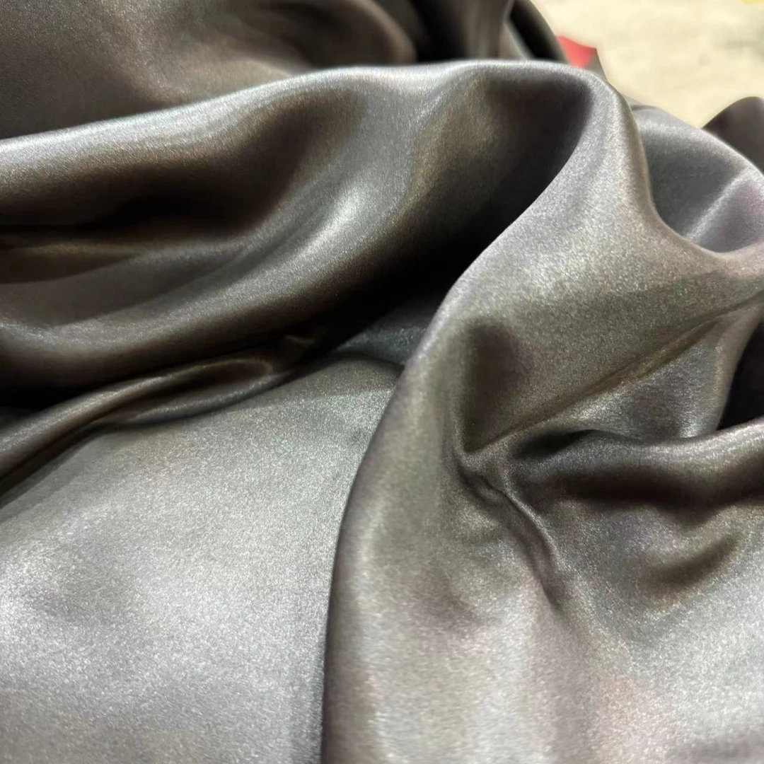 （喜物油光皮子）30/ 定制高品质香云纱面料（100%桑蚕丝）