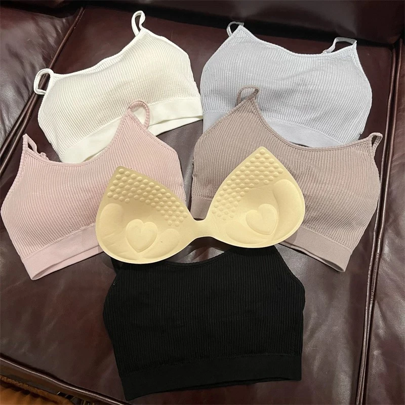 带胸垫吊带内搭美背