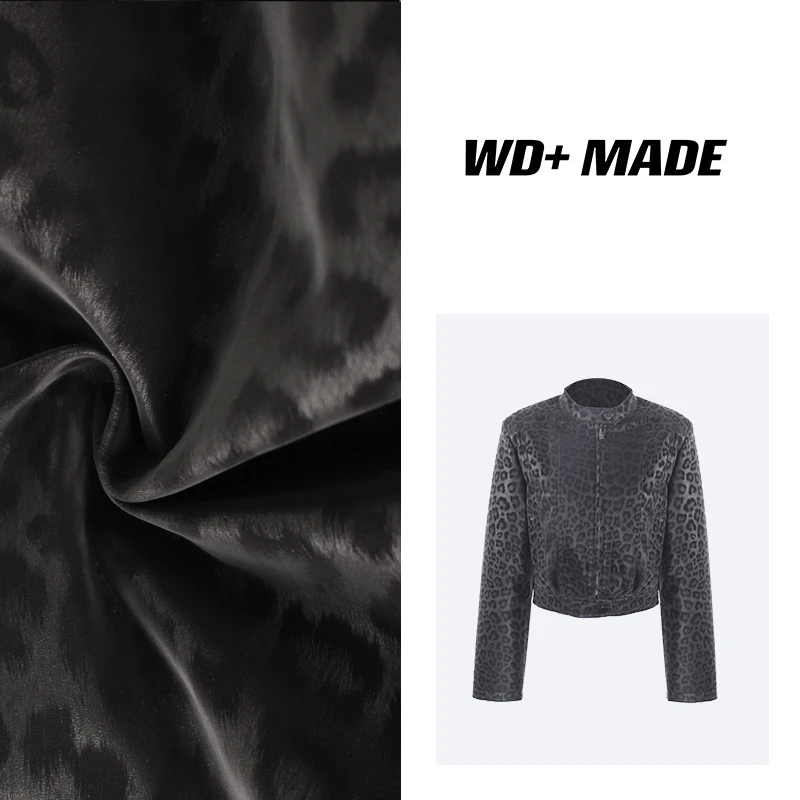 复古时髦小众气质百搭高级设计感豹纹外套时尚夹克羽绒服