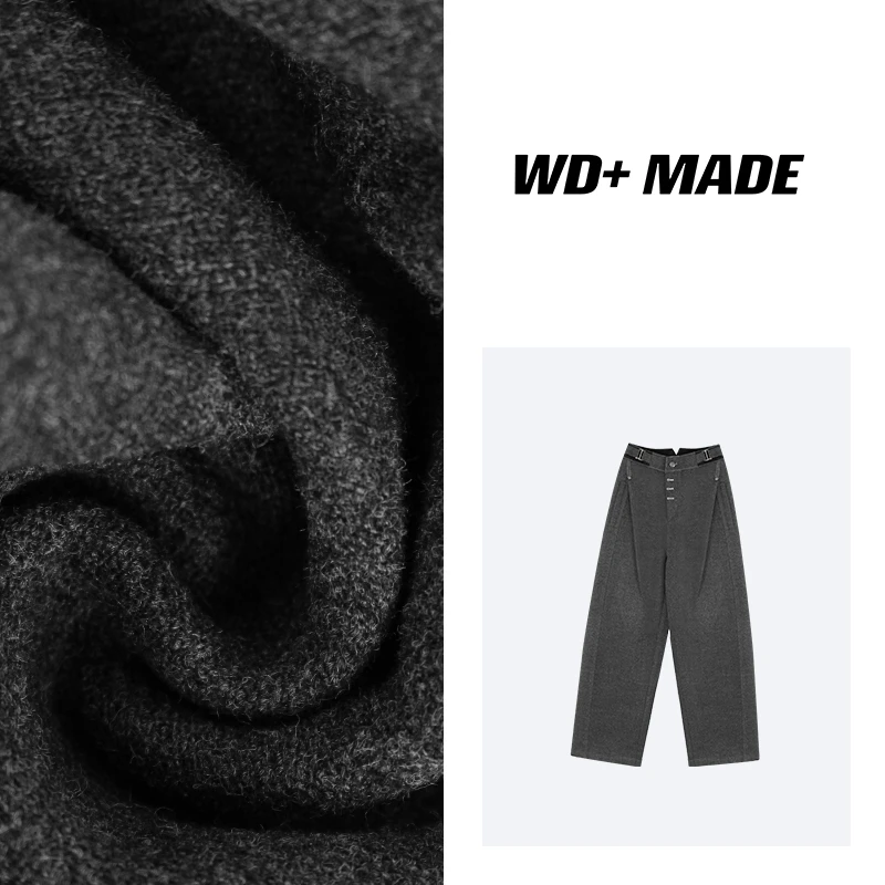 时尚百搭小众设计美式显瘦复古阔腿慵懒风宽松高级感休闲裤