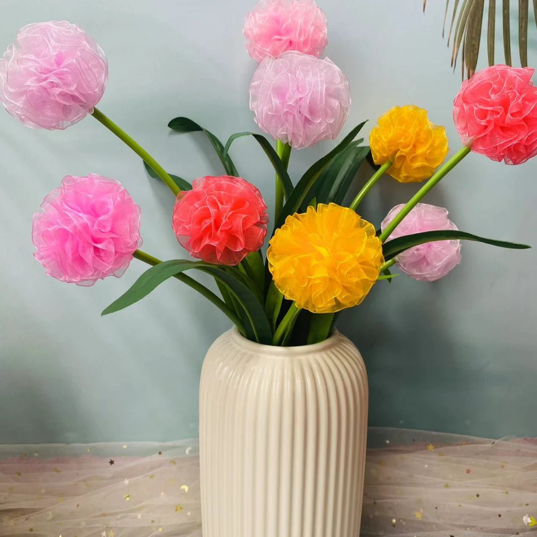 有文精选 2.5厘米雪纱 绣球花 手工DIY制作材料包